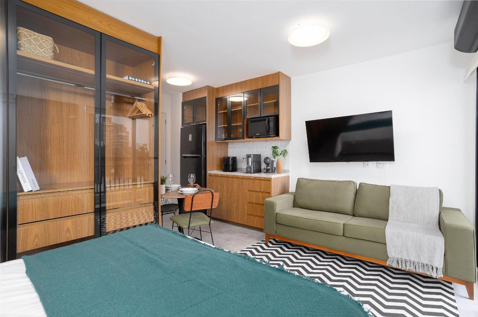 Calixt Pinheiros Apartment เซาเปาโล ภายนอก รูปภาพ