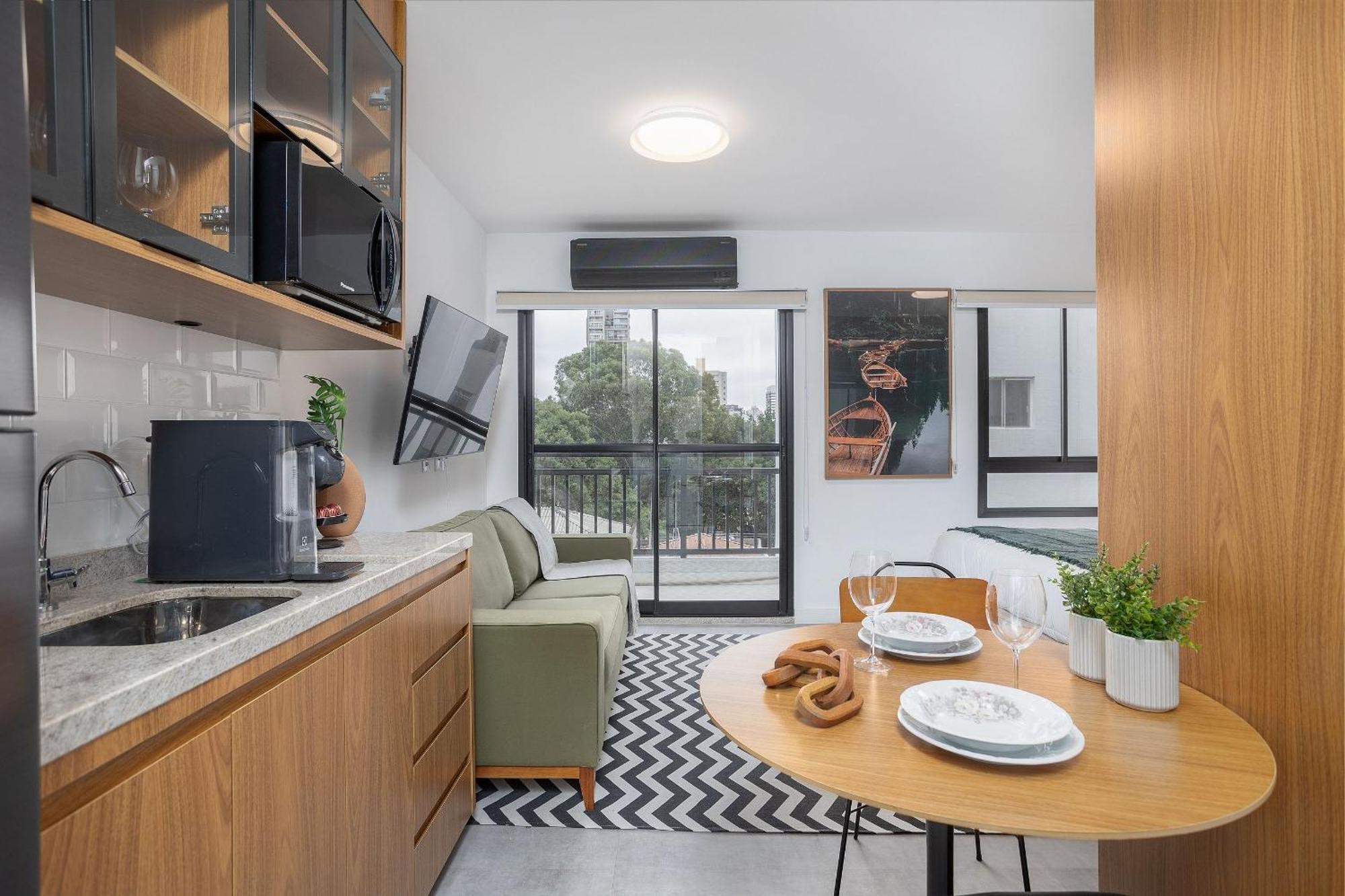 Calixt Pinheiros Apartment เซาเปาโล ภายนอก รูปภาพ