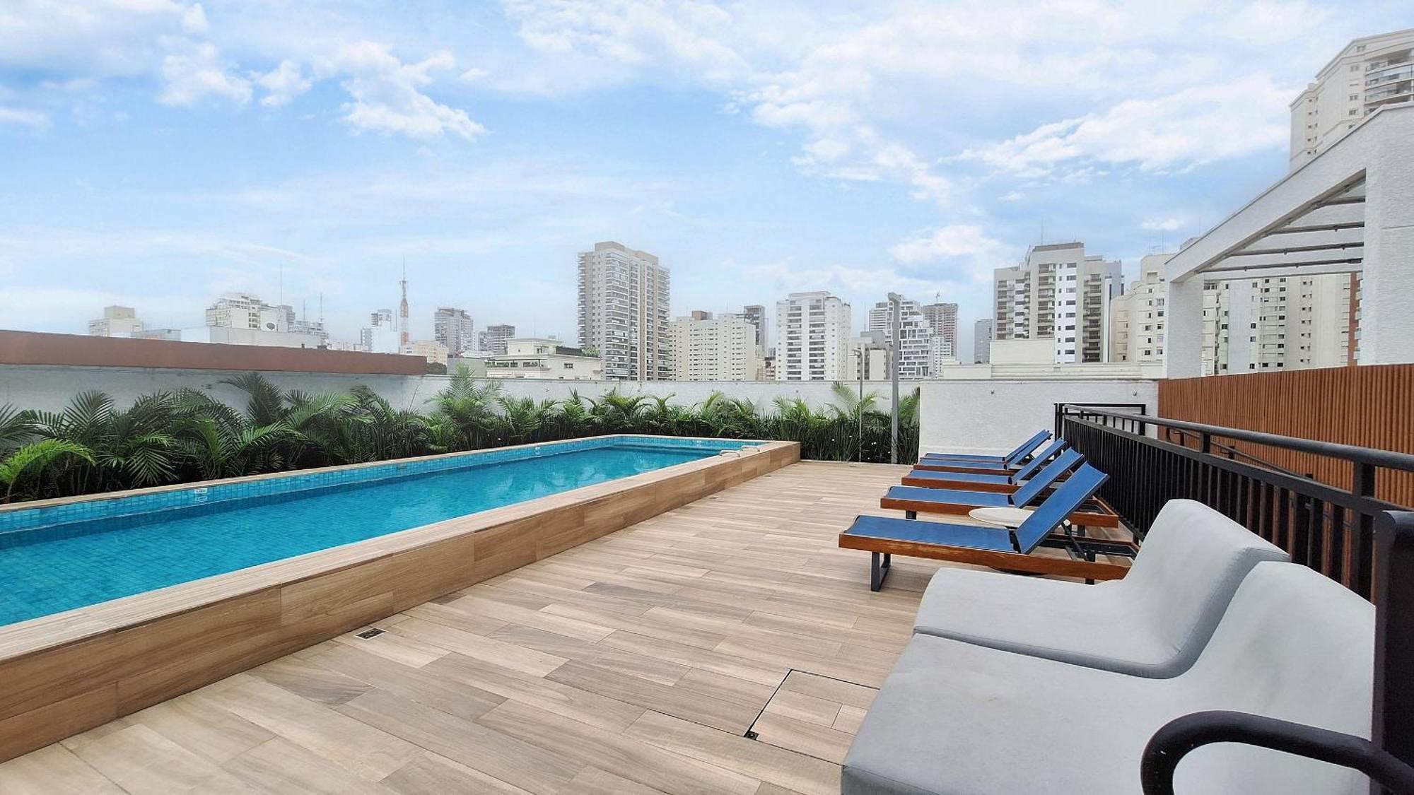 Calixt Pinheiros Apartment เซาเปาโล ภายนอก รูปภาพ